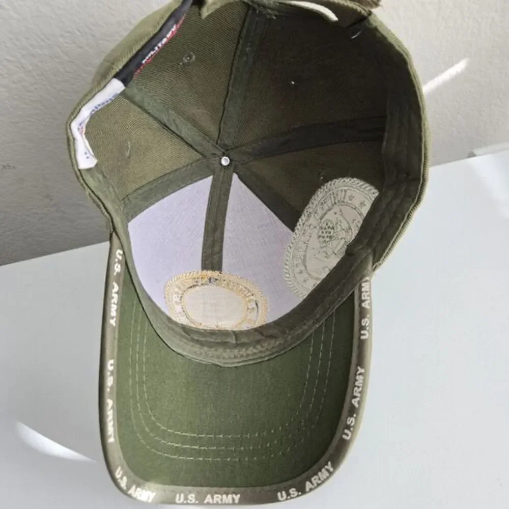 U.S. ARMY Green Adjustable Cap Hat Officially Licensed‎ U.S. WARRIORS Logo Seal